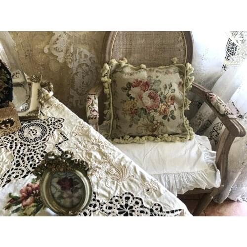 Needlepoint pillows All Wool Hand Embroidered Cushion Cover