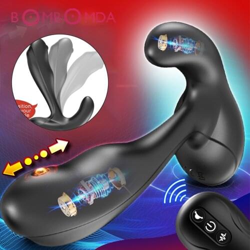 Adult Sex Toys Dildo Anal Plug Vibrator For Men Prostate Massager Anus G spot Stimulator 7 Mode Wireless Remote Contort Vibrator