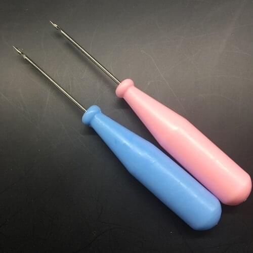 1pcs 12.8cm x 1.8cm(5" x 6/8") Sewing Awl shoes DIY Handmade Leather Tool Color Random