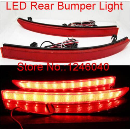 LED Rear bumper reflector light brake stop rear fog lamp light fit for Volksvagen VW Tiguan 2008-2015 all car