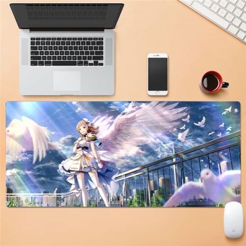 The new universal non-slip mouse pad leather gamer mouse pad new table mat stylish and comfortable suitable for laptop anime key