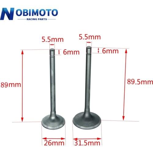 PIT Bike Intake Valve Exhaust Valves fit for Zongshen Loncin Lifan CG200 ATV Go Kart, Moped & Scooter 2GT-176
