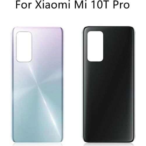 For Xiaomi Mi 10T Pro Battery Back Cover Rear Door Housing Side Key Replacement Repair Spare Parts