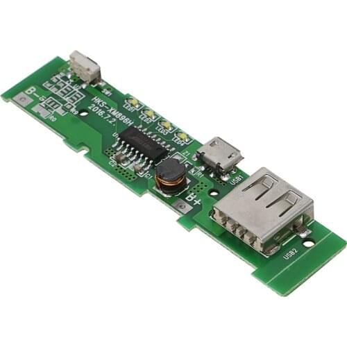 1PCS USB 5V 2A Mobile Phone Power Bank Charger PCBA Board Module For 18650 Battery