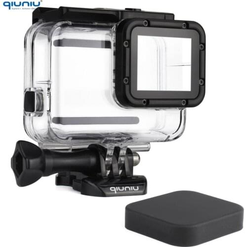 QIUNIU 45M Underwater Waterproof Protective Housing Case Diving Shell for GoPro Hero 5 6 7 Black 2018 for Go Pro Accessories