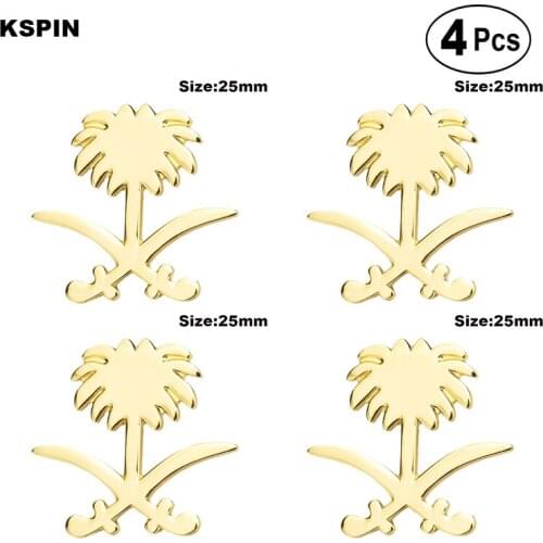 Coconut Tree Brooches Lapel Pin Flag badge Brooch Pins Badges 4pcs