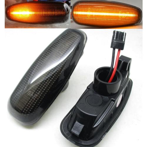 1Pair Dynamic Side Marker Turn Signal Indicator Repeater Light For Kia Pro Ceed Estate Rio III Hyundai Elantra I30 Azera Avante