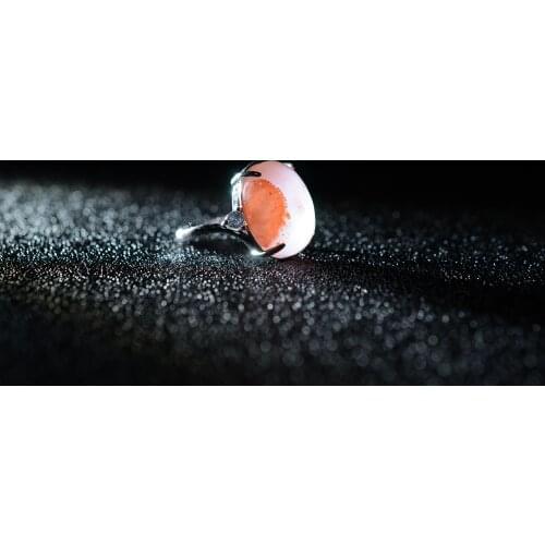 100% Natural south red agate ring with 925 sterling silver resizable rings brand jade jewelry 13*16mm