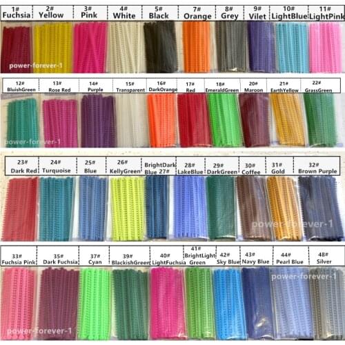 5000Pieces Dental Orthodontic Ligature Ties Elastic Rubber Bands Brace Chains Light #1-#20 Models 50Ties/Stick