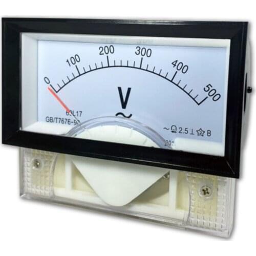 85L17 AC 0-300V Rectangle Analogue Needle Panel Meter Voltmeter