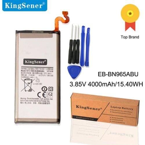 KingSener EB-BN965ABU Battery For Samsung Galaxy Note 9 N9600 SM-N9600 N960 N960U SM-N960F SM-N965F GH82-17562A 4000mAh