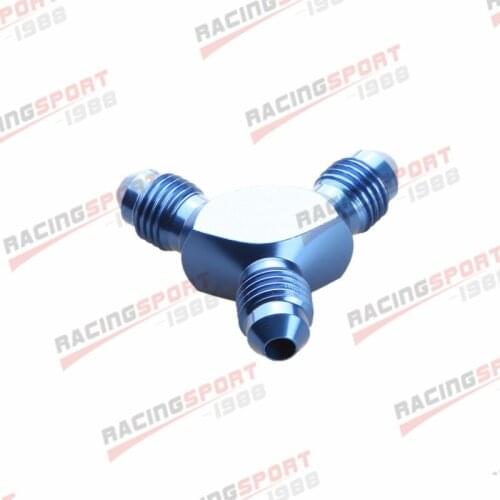 AN-4 X 4AN X AN4 -4AN 4 AN Y Block Adapter Fitting Aluminun blue