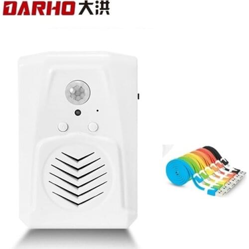 Darho MP3 Infrared Wireless PIR Motion Sensor Player Entry Alarm With USB Cable Free Download Shop Store Welcome Doorbell