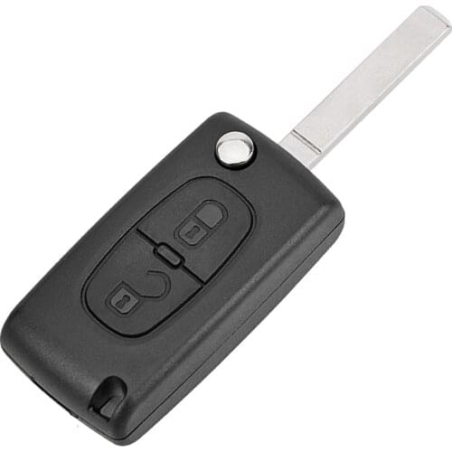 Car Key Shell 2 Buttons For Citroen C2 C3 C4 PICASSO Ce0536 Replacement Flip Remote Key Car Key Case Cover Fob