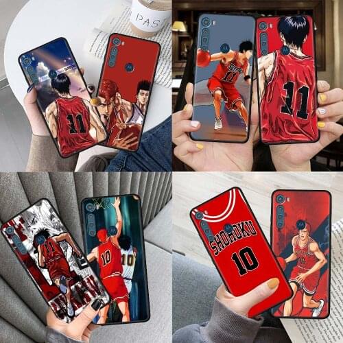 Phone Case for Motorola One Fusion G9 Play G8 Power Edge Plus G10 E6s G Stylus Soft Capas Cover Anime Slam Dunk Sac