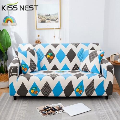 Geometric Elastic Non-Slip All-Inclusive Living Room Sofa Cover,With Armrests 1 2 3 4 Seater,L-Shaped Corner Sofa Needs 2 Pieces