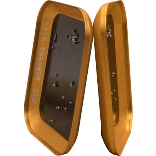 Screw Storage Box Magnetic Aluminum Alloy Electronic Component Storage Box Phone Repair Tools