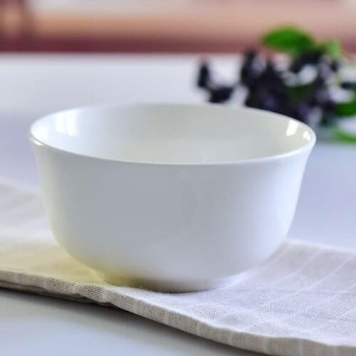 1 piece white Bone China Rice Bowl And Pottery