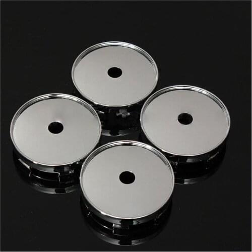 Set Of 4 Chrome Wheel Center Hub Cap Universal Car Plastic 60mm Tyre Trims