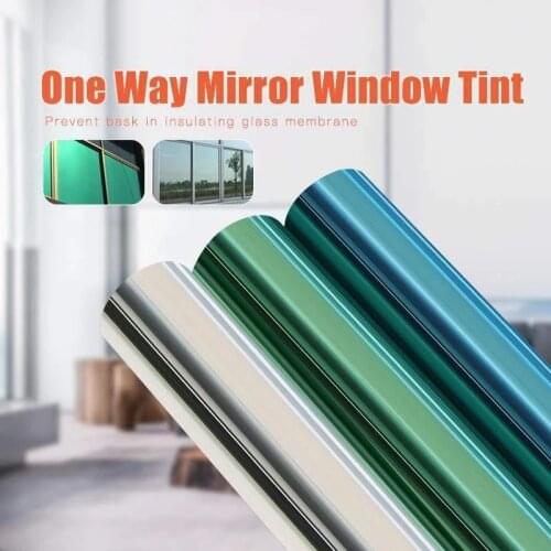 One Way Privacy Car Window Film Reflective Mirrored Tint Self Heat Control Anti-UV Film for Home/Office/Building Window Glass
