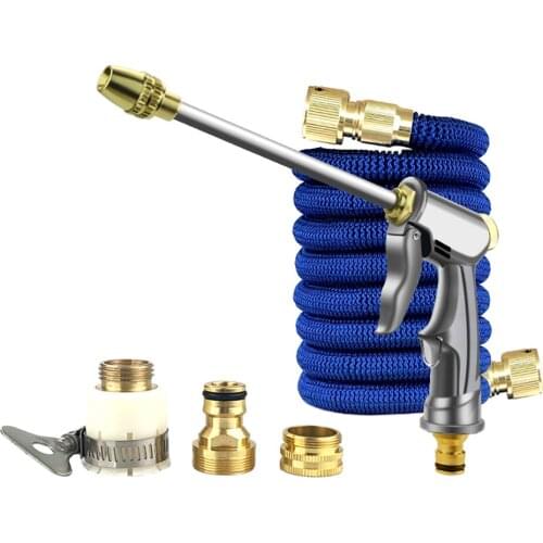 High Pressure Sprayer + 7.5M Hose Pipe + Metal Connectors Set Car Washing Cleaning Garden Plant Watering Supplies