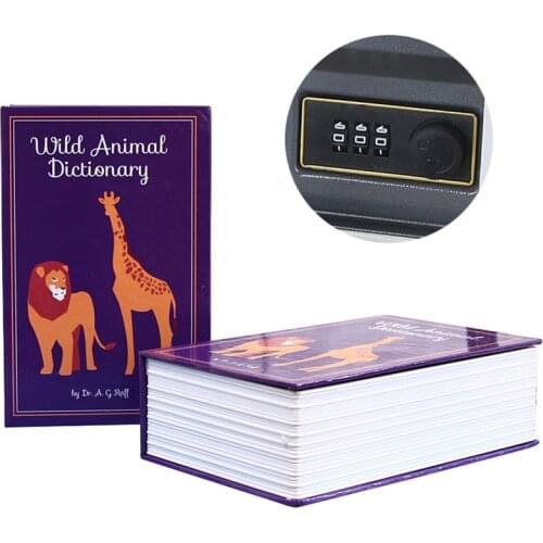 1Pc Creative Book Shaped Hidden Safes Mini Piggy Bank Safe Box Password Key Boxes Insurance Case Storage Box For Money Jewelry