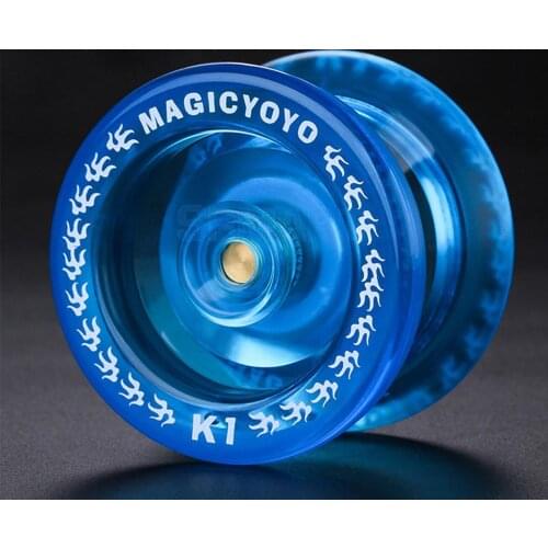 MAGICYOYO Responsive YoYo Ball Professional K1 Yoyo w/ Strings for beginner advanced users (Crystal Blue)