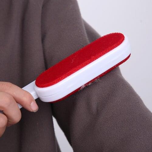 1pc Portable Reusable Double Sided Lint Brush Pet Hair Remover Dust Clean
