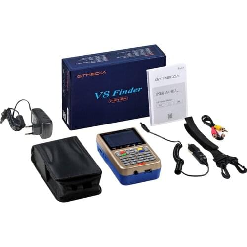 GTMedia V8 Satellite Finder Meter High Definition DVB-S2/S2X Digital Signal Sat Finder 3.5'' LCD Finder Meter