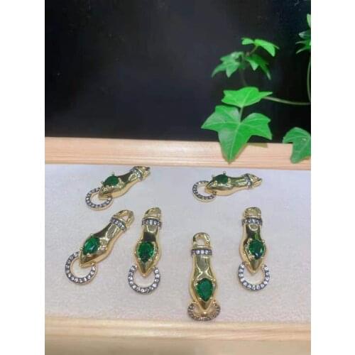 High Quality Womens fashion cubic zircon Micro Snake head shape pendant