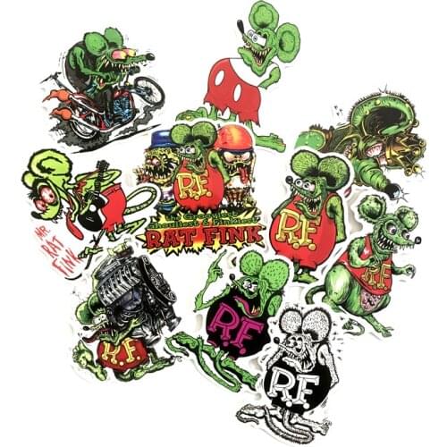 10PCS Tales of the Rat Fink Sticker For Package Decorative Stationery Stickers Scrapbooking DIY Toys Fashion