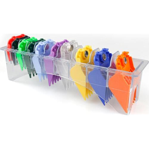 10 Pcs Universal Hair Clipper Limit Comb Guide Trimmer Guards Attachment Professional Barber Replacement Cutting Guide Combs