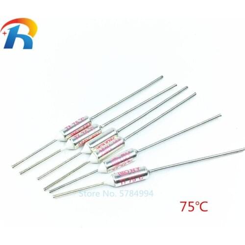 100pcs 100% NEW TF Thermal Fuse RY 10A 250V 73C Temperature Control Thermostat Switch 73