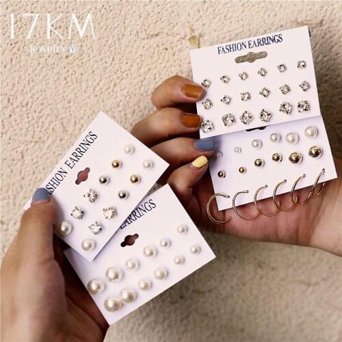 Серьги с камнями 17KM China At AliExpress