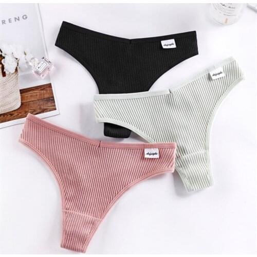 3Pcs Womens Sexy Seamless Pants Jampanes Style Sports Care for Privacy And Health Threaded Cotton High Cross Ladies Soft Briefs