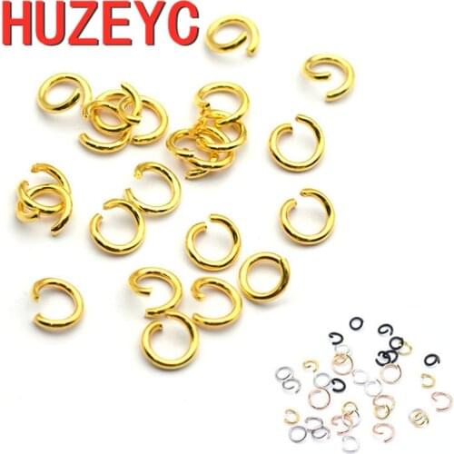 500pcs/package Wholesale Supplies Stainless Steel Jump Rings Split Rings Connectors For DIY Jewelry Finding Making Accessories