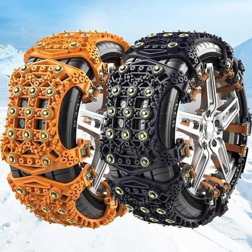 Auto Tire Snow Chain Universal Anti-Skip Belt Safe Driving For Snow Ice Sand Muddy Offroad For Most Car SUV VAN Wheel