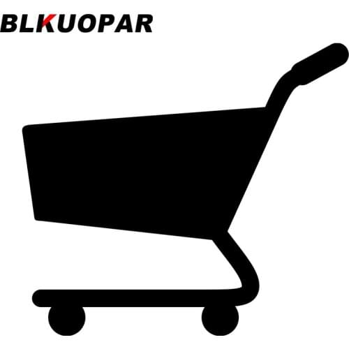 BLKUOPAR for Shopping Cart Silhouette Car Stickers Vinyl Material Decals Campervan Laptop Waterproof Custom Printing Sunscreen