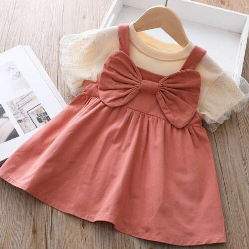 Children Girls Clothing Sets Summer Short Sleeve Outfits Kids Fashion Princess Cloth Clothes Suit Wear Cute Costume 3 4 5 Years