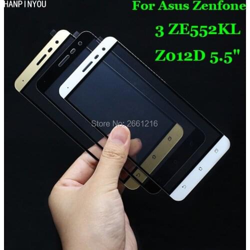 For Asus ZE552KL Full Coverage Tempered Glass 9H 2.5D Premium Screen Protector Film For Asus Zenfone 3 5.5 ZE552KL Z012D 5.5"