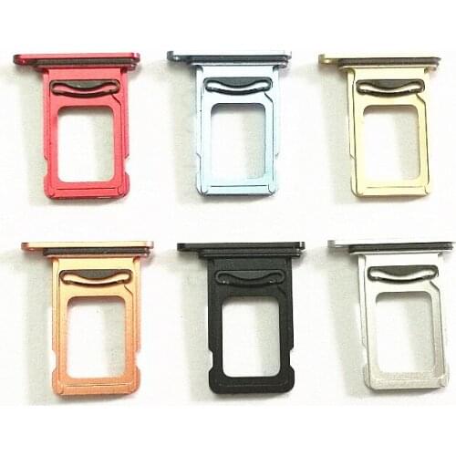 Dual SIM Card Tray for iPhone XR Replacement SIM Card Holder Slot Adapter for iPhoneXr Spare Repair Parts