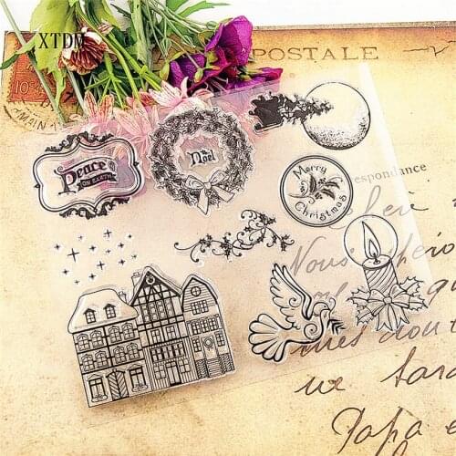 Hot selling castletransparent clear stamp / silicone seal roller stamp DIY scrapbook album / card production