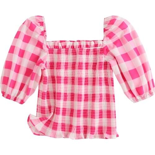 JC·KILIG 2021 Plaid Top XL6253