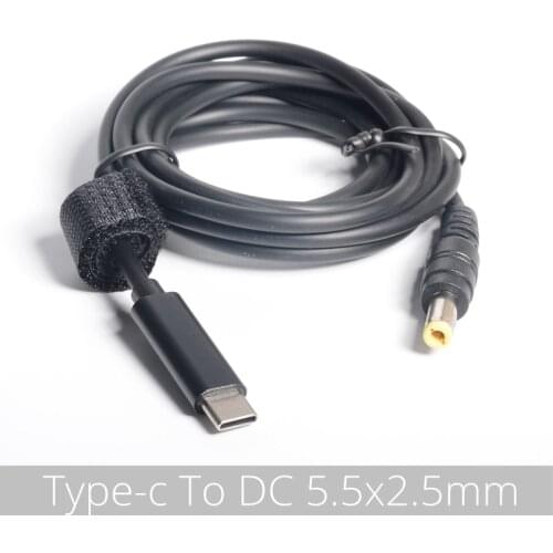 PD3.0 to DC 5.5*2.1 5.5*2.5 Decoy trigger Adapter cable TYPE-C PD Decoy line QC4 charging notebook 15V 20V charger