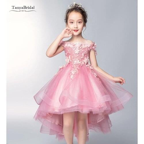 New Flower Girl Dresses Girls Thicken Warm Princess Wedding Party Dresses Appliques First Communion Dresses vestidos XF026