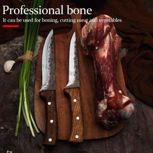 New Chinese style bone evissor blade hammer grain forging slaughter knife household hotel slaughterhouse sharp and durable