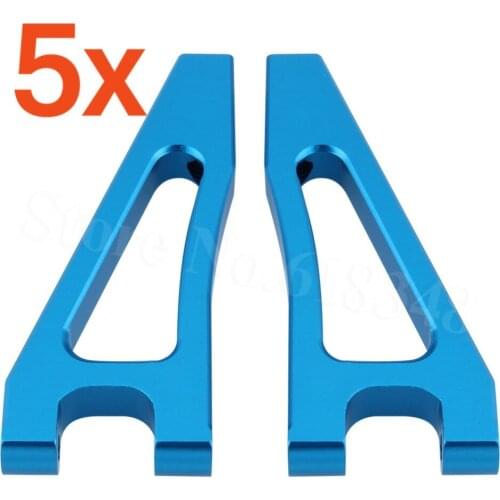 Wholesale 5Pairs/Lot HSP Hobby 06039 166018 Alum Front Upper Arms Upgrade Parts for 1/10 4WD RC Buggy Car Model 94166 Backwash
