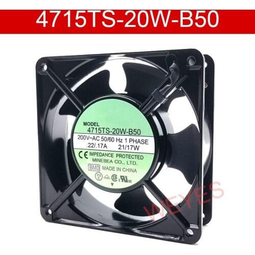 Genuine New For 4715TS-20W-B50 200V 50/60HZ 21/17W Cooling Fan