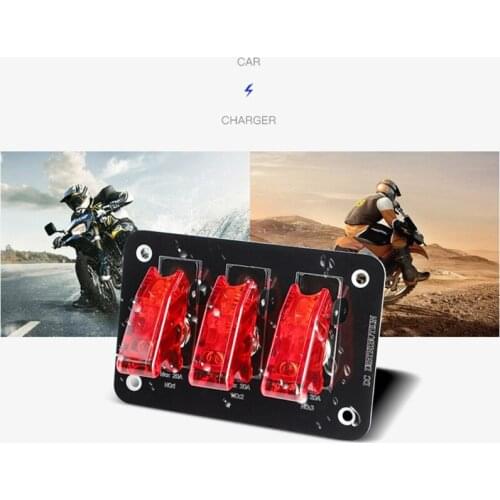 K1KE High Quality Power Panel for Car Boat Yacht 12-24V Switch Panel with 20A Fuse