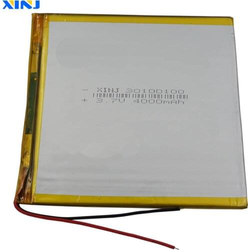 XINJ 3.7V 4000mAh Lithium Polymer Rechargeable Battery Li ion li-po 30100100 For GPS Phone E-book PAD MID Portable DVD Tablet PC
